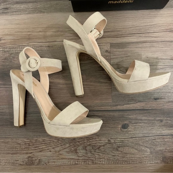 Madden NYC Nude Reese Platform High Heel Shoes Size 10 High Heel Nude Shoe - Picture 3 of 12